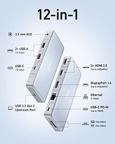 Anker 575 USB-C Hub (12-in-1, Triple Display)