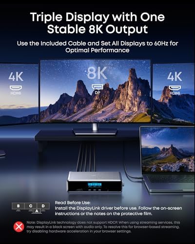 Anker Prime Docking Station (DL7400) 14-Port Triple Display
