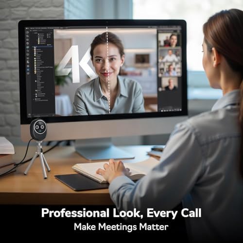eMeet Piko+ 4K Dual-Camera AI Webcam