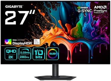 GIGABYTE MO27Q28G 27" 1440p WOLED Monitor