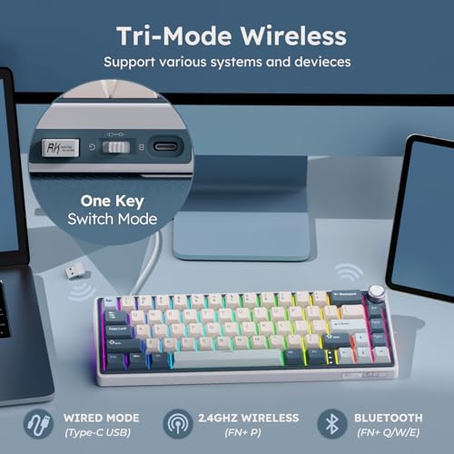 RK Royal Kludge R65 65% Wireless Mechanical Keyboard